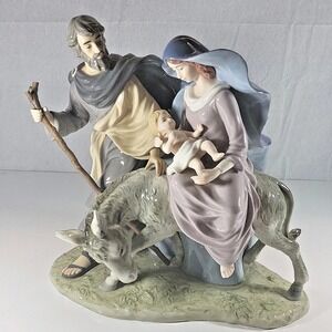 Classic Treasures Escape to Egypt Porcelain Sculpture Joseph Mary & Baby Jesus